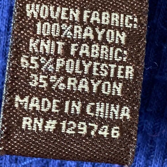 Bit & Bridle Size 2X pull over scoop neck 1/4 button top - Picture 6 of 9